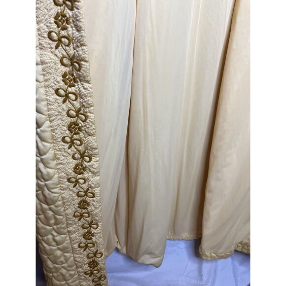 Sears at Home Wear Quilted Robe Long Lined Button Up Size Large Union Made 1970s - Picture 7 of 10